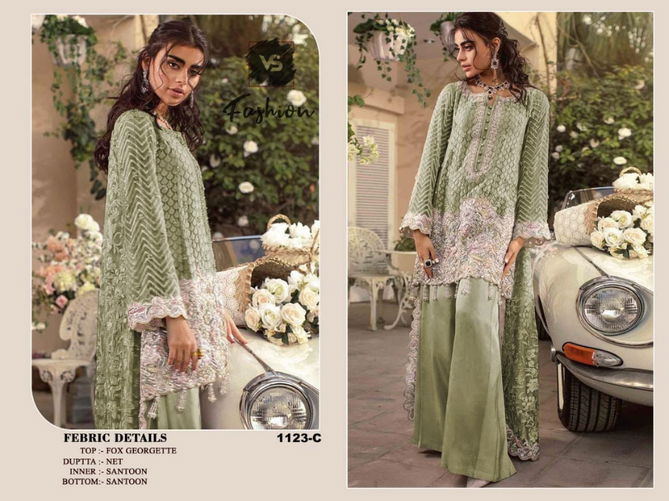 Vs Fashion 1123 Heavy Party Wear Georgette Pakistani Salwar Kameez Collection